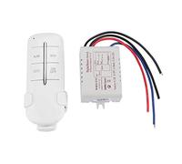 Wireless Control Switch, 1/2/3/4 Ways ON/OFF AC180-240V 1000W Wireless Receiver Lamp Light RF Remote Control Switch for Crystal Lamp, Modern Low-pressure Lamp(1Way 1 * 1000W-MR701)