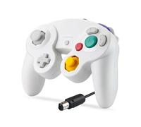Wireless Controller For Ni&nt&en&d Ga&me&cu&be Accessories Controller for NGC Joystick Replacement Classic Game Control for wii GC Port Wired(White)