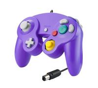 Wireless Controller For Ni&nt&en&d Ga&me&cu&be Accessories Controller for NGC Joystick Replacement Classic Game Control for wii GC Port Wired(Purple)