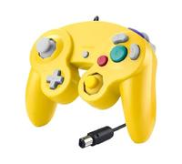 Wireless Controller For Ni&nt&en&d Ga&me&cu&be Accessories Controller for NGC Joystick Replacement Classic Game Control for wii GC Port Wired(Yellow)