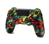 Wireless Controller for PS-4, Bluetooth Gamepad Joystick for PS-4 with Dual Vibration, Touchpad, 3.5mm Stereo Headphone Jack, Six Axis Motion Control, Compatible with PS-4/Slim/Pro/PC (Graffiti)