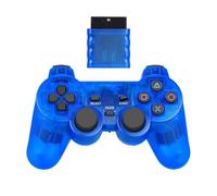 Wireless Controller For PS2/PS1 Gamepad Dual Vibration Shock For So&ny Pl&ay&st&at&io&n 2 Joypad Joystick Controle USB PC Game Console(Blue)