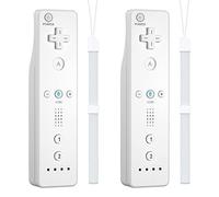 Wireless Controller Replacement for WII Controller,GLOWANT 2 Pack Wii Remote Controller Compatible with Wii/Wii U Console with Wrist Strap and Silicone Case