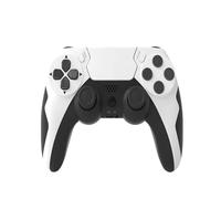 Wireless Controller Wireless Gamepad with Six Axis Gyroscope Game Controller For PS4 PS3 Console Wins 7 8 10 Dual Vibration PC Joystick(White Black)