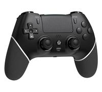 Wireless Controller with Hall Joystick for PS4,Pro,Slim Built-in Speakers/Precise Joysticks/Turbo/Advanced Buttons Programming, and 1000mAh Rechargeable Battery(Black White)