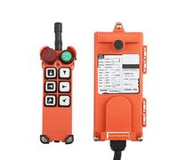 Wireless Crane Remote Control, F21-E1 6Ch UHF/VHF Remote Controller For Hoist Crane Emergency Stop 12-380V(1in1,UHF 868Mhz-DC 36V)