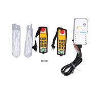 Wireless Crane Remote Control Industrial Remote Controller for Conveyor CNC Mining Machinery 800MHz Long Distance Control Durable ABS Material 2 Remotes Included (DC24V)