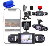 Wireless Dash Cam Front and Rear, Full View Car Dashcam System, HD 1080P 360 Camera for Car, Night Vision, Loop Recording, Parking Monitor, 4-Channel 360 Video Front/Left/Right/Rear (128G)
