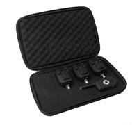 Wireless Digital Carp Fishing Bite Alarm Set With 2 Transmitters 1 Receiver And Storage Box For Sea Rock Reservoir Angling Night Use Black Color(1+3 alarm)