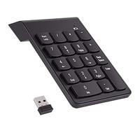 Wireless Digital Pad for ASUS VivoBook PC USB Keyboard, 18 Numbers, Battery (Black)