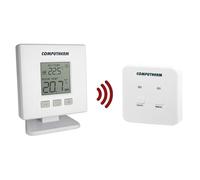Wireless Digital Room Thermostat Non-Programmable Heating Cooling Control - COMPUTHERM Q32RF Portable LCD Display Thermostat Compatible with Most Systems