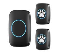 Wireless Dog Doorbell,Waterproof Self-Powered Dog Bell with 980feet / 300m Range 60 Chimes 5-Level Volume for Plug in Door Entry Bell suit Small Medium Dog