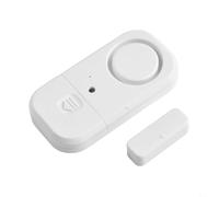 Wireless Door Alarm with 125 dB Loud Siren for Home and For Window Security, Battery Operated Wireless Sensor System to Unauthorized Access (White)
