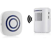 Wireless Door Alarm with Motion Sensor, Entry Alert & Shop Bell for Business Security, Home Safety