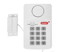 Wireless Door Alarm with Password Loud Security System for Home Garage Shed