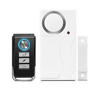 Wireless Door Window Remote Control Security Alarms 105 dB Loud with Arm Disarm Panic Doorbell Modes Low Battery Indicator No Wiring DIY Installation for Home Business Apartment Hotel Garage RV Pool S