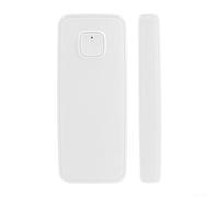 Wireless Door Window Sensor for Tuya Smart Home with Alarm Management Mobile Notifications Compatible with for alexa and Assistant Supports 24GHz WiFi Simple Installation ABS White