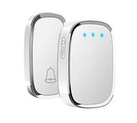 Wireless Doorbell, 1000 Feet/300 M Long Range Door Bells with 1 Receivers, Mini IP44 Waterproof, LED Flash, 5 Levels Volume, 36Melodies