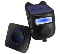 Wireless Doorbell and Motion Sensor Alarm | Long Range Driveway Alert System with Indoor Receiver | 120° Detection, IP65 Waterproof, USB-C Charging for Home Business Security 【Sensor*1+ Receiver*1】