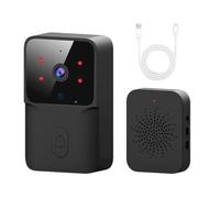 Wireless Doorbell Camera - Video Doorbell Security Camera | Long Life Video Cut For Home | 3.3x2.0x0.9 inch | Intelligent Packaging Detection Detection, Villa & Bur