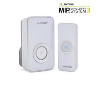 Lloytron Door Bell Kit Wireless MIP3 - 32 Melody Plug In Chime & Push - Black