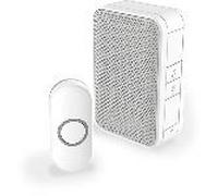Wireless Doorbell Set With Button - White - 150m Range - 4 Melodies - DC311N