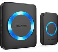TECKNET Wireless Doorbell Waterproof Twin Wall Plug-in Cordless Door Chime Kit