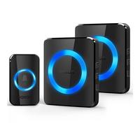 Wireless Doorbell, VOXON Door Bells Wireless Cordless with 2 Receivers IP65 Waterproof Plug in Door Bell Battery Operated, 1300ft Long Range Chime Kit with LED Flash, 5 Volume Levels, 60 Melodies