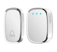 Wireless Doorbell Waterproof Wall Plug-in Cordless Door Bell with 300M/1000Ft Long Range, 4 Levels Volume, 36 Melodies Ringstones, Weather-Resistant Smart Battery-Operated Doorbell Ring Chime, White