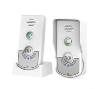 Wireless Doorbell with 1000m Range, 2-Way Communication, 8-Floor Penetration, and 2000mAh Battery for Home and Villa(white)