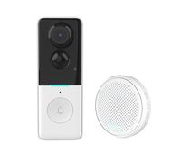 Wireless Doorbell with Camera, Wireless Doorbell WiFi Video Doorbell Outdoor Waterproof IP65 720P with PIR Detection Night Vision Easy Installation Compatible with Tuya Smart App, 2.4 GHz