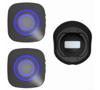Wireless Driveway Alarm Long Range Motion Sensor Waterproof Outdoor Security for Garden Gate Shed Garage UK Home Entry System Black ABS 80mm(One to Two US)
