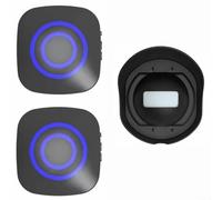 Wireless Driveway Alarm with 360° Rotation Motion Sensor, IP44 Waterproof Outdoor Security System, 200m Long Range Induction Doorbell for Home Villa Warehouse(One to Two Eu)