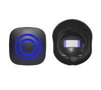 Wireless Driveway Alarms Wireless Outside Weatherproof Waterproof Doorbell Kit, Motion Sensor Alert, Weather Resistant Store Door Entry, 38 Tones & 328ft Wireless Range