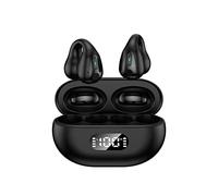 Wireless Ear Clip Bone Conduction Headphones Bluetooth Waterproof Mini Sports Running Earring Headphones Open Ear In Ear Headphones Wireless Earbuds With Earhook P8u2 (Black, One Size)