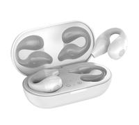 Wireless Ear Clip Bone Conduction Headphones Open Ear Earbuds LED Display Built In Mic With Ear Hooks For Music & Phone Calls Sports Ytp247 (A, A)