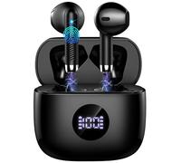 Wireless Earbuds, 2025 Bluetooth 5.4 Headphones 3D Bass Stereo, in Ear Earphones with ENC Noise Cancelling Mics, 40H Playback Ear Buds, IP7 Waterproof with Bluetooth Earbuds Dual LED Display, USB C