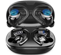 Wireless Earbuds, 2025 Bluetooth 5.4 Headphones Sport, 3D Stereo Deep Bass Earphones, 4 ENC Noise Cancelling Mic in Ear Bud, 50 Hrs USB-C IP-X7 Waterproof Headset Android iOS for Running Gym Workout