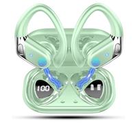 Wireless Earbuds, 2025 Bluetooth 5.4 Headphones Sports, Deep Bass Stereo in Ear Headphone for Running, 1.5 H USB-C Fast Charge, 50H Wireless Earphones with Mic CVC 8.0 Cancelling Mic, Light Green