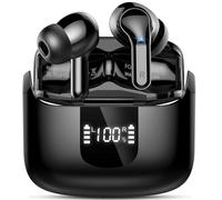 Wireless Earbuds, 6D-Stereo 2026 Bluetooth 5.4 Headphones, 50+Hrs Deep Bass Ear Buds, ENC Noise Cancelling Earphones, USB-C Fast Charging, IP-X7 Waterproof Headset Android iOS for Sport Gym Running