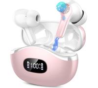 Wireless Earbuds, Bluetooth 5.3 Ear Buds with 4 ENC Noise Cancelling Mics, In Ear Headphones with HiFi Stereo Deep Bass, 40H Playtime, LED Display, IP7 Waterproof Wireless Bluetooth Earphones, USB-C