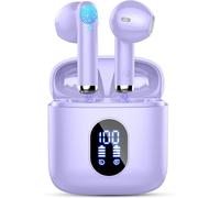 Wireless Earbuds, Bluetooth 5.3 Headphones in Ear 2025 Wireless Headphones with 4 ENC Mics Noise Cancelling Ear Buds, Deep Bass Stereo Sport Earphones 36H Playtime, IP7 Waterproof/LED Display/USB-C