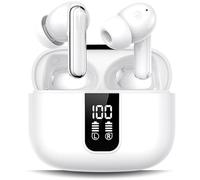 Wireless Earbuds, Bluetooth 5.3 Headphones in Ear buds, HiFi Stereo Bluetooth Earphones with 4 ENC Noise Cancelling Mics, Touch Control 42H Playtime IPX4 Waterproof, LED Display For Iphone/Android/IOS