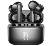 Wireless Earbuds, Bluetooth 5.3 Headphones in Ear with 4 ENC Noise Cancelling Mic 48H Playtime Wireless Earphones with HiFi Stereo Deep Bass IP7 Waterproof Touch Control Dual LED Display Fast Charge