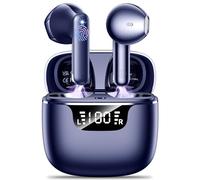 Wireless Earbuds Bluetooth 5.3 Headphones in Ear with 4 ENC Noise Cancelling Mics Ear buds HiFi Stereo Deep Bass Dual LED Display Bluetooth Earphones 42H Playtime Mini Case IP7 Waterproof USB-Cblue
