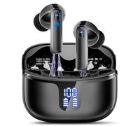 Wireless Earbuds, Bluetooth 5.3 Headphones Wireless Earphones with 4 ENC Noise Cancelling Mic, 2025 Deep Bass Stereo Ear Buds, 40H Playtime Wireless Headphones in Ear, LED Display/IP7 Waterproof/USB-C