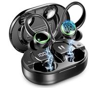 Wireless Earbuds, Bluetooth 5.4 Headphones, 50H+ Playtime Stereo Noise Canceling Headphones with 4 ENC Mic, Sport Ear buds with Earhooks, IPX7 Waterproof Wireless Earphones for Sport/Running/Gym