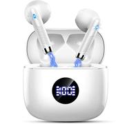 Wireless Earbuds, Bluetooth 5.4 Headphones HiFi Stereo, in Ear Earphones with 4 ENC Noise Cancelling Mics, 40H Playback Earbuds with Mini Case, IP7 Waterproof Ear Buds with USB C Charging, LED Display
