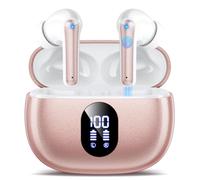 Wireless Earbuds, Bluetooth 5.4 Headphones in Ear 3D Bass Stereo Sound, 48H Wireless Earphones with 4 ENC Noise Cancelling Mic, IP7 Waterproof Bluetooth Earbuds LED, AI-Enhanced Calls for Android iOS