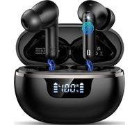 Wireless Earbuds, Bluetooth 5.4 Headphones In Ear HiFi Stereo Deep Bass, Ear buds with 4 ENC Noise Cancelling Microphone, Bluetooth Earphones 40H Playtime LED Display, Fast Charge, IP7 Waterproof